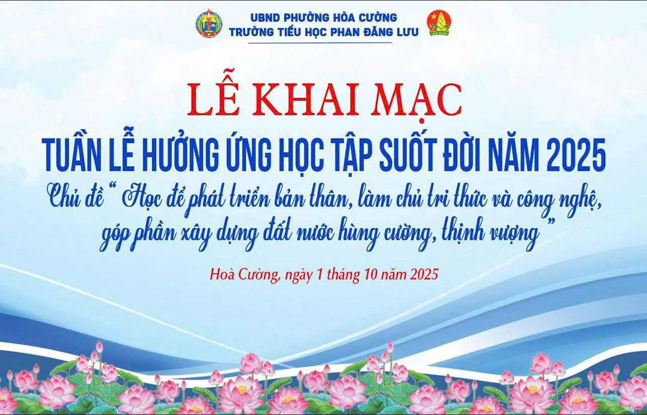 Khai mạc Tuần lễ hưởng ứng học tập suốt đời năm 2025 tại các trường trên địa bàn phường Hòa Cường