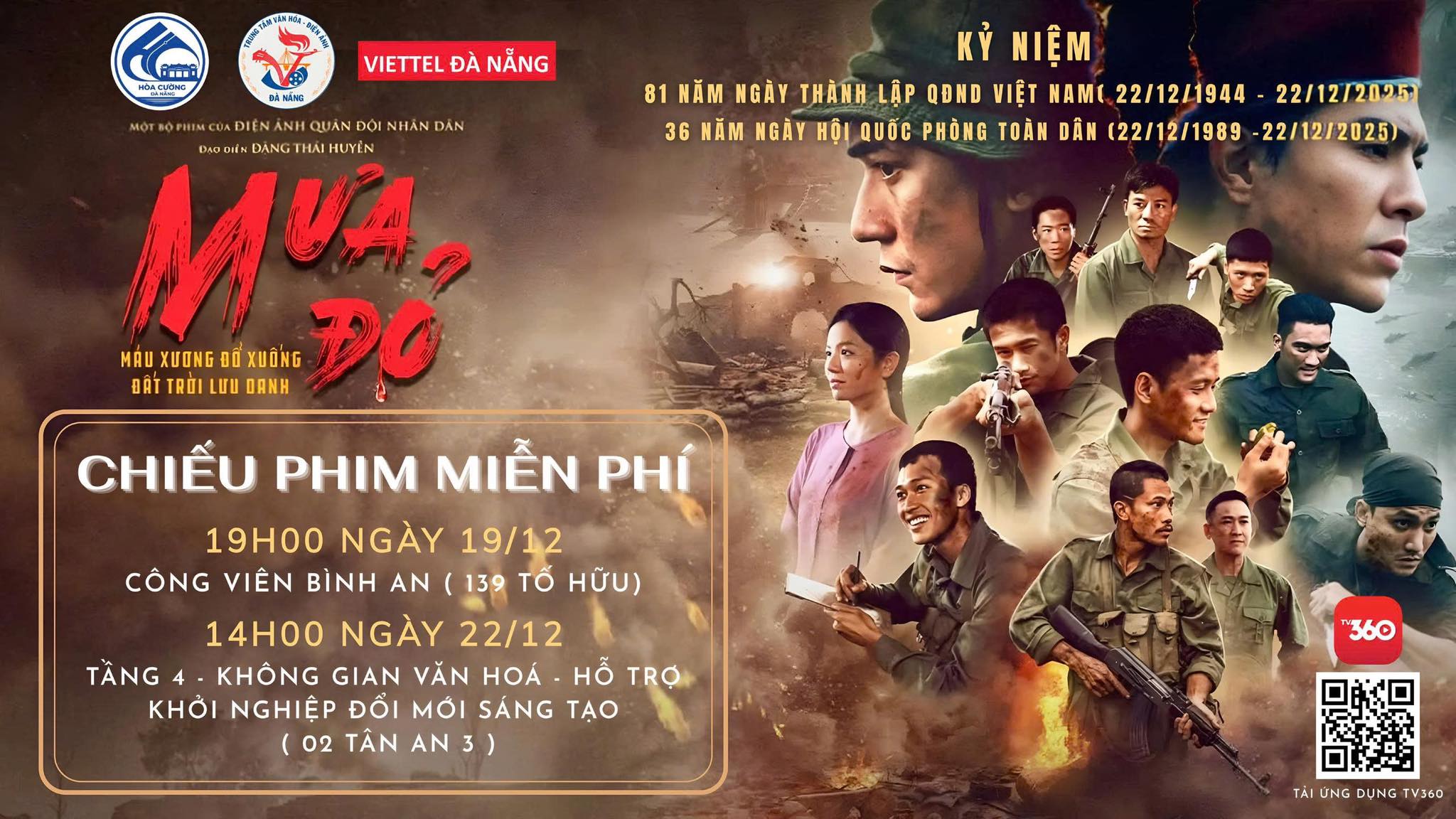 KÍNH MỜI NGƯỜI DÂN THAM DỰ BUỔI CHIẾU PHIM MIỄN PHÍ “MƯA ĐỎ”