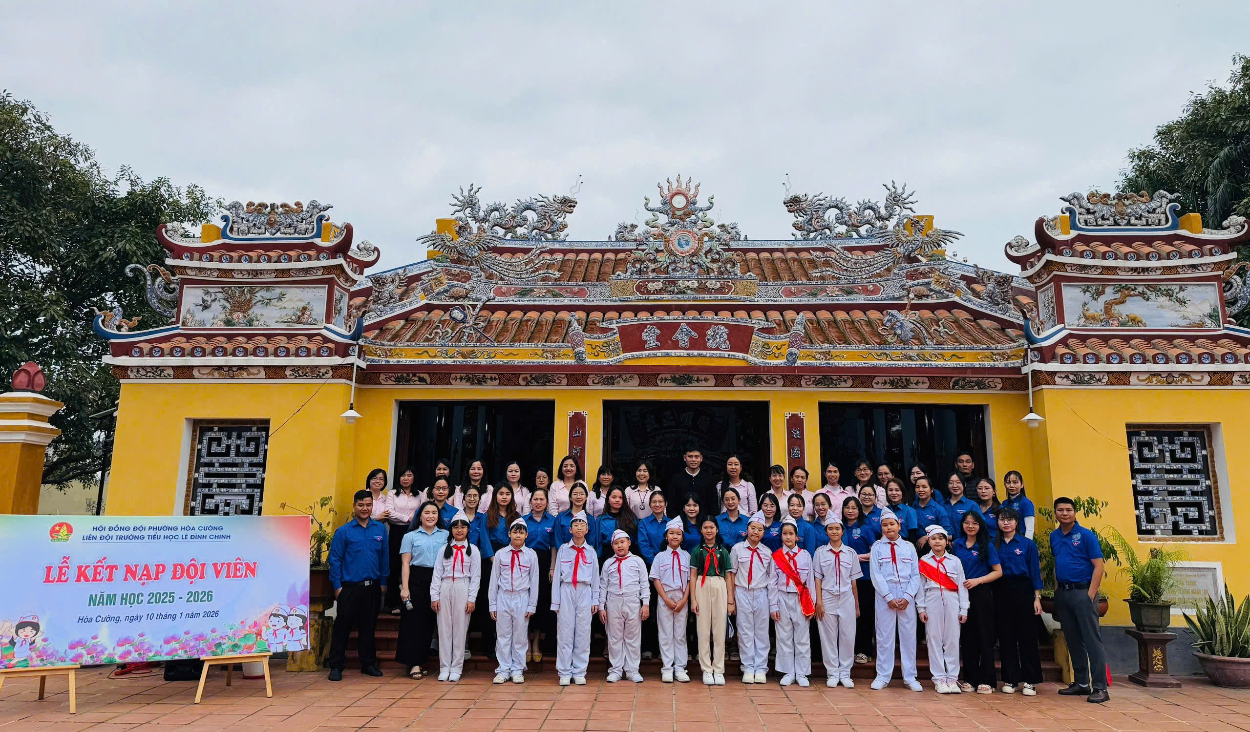 TRƯỜNG TH LÊ ĐÌNH CHÍNH: KẾT NẠP ĐỘI VIÊN KHỐI 3 ĐỢT 1 NĂM HỌC 2025-2026
