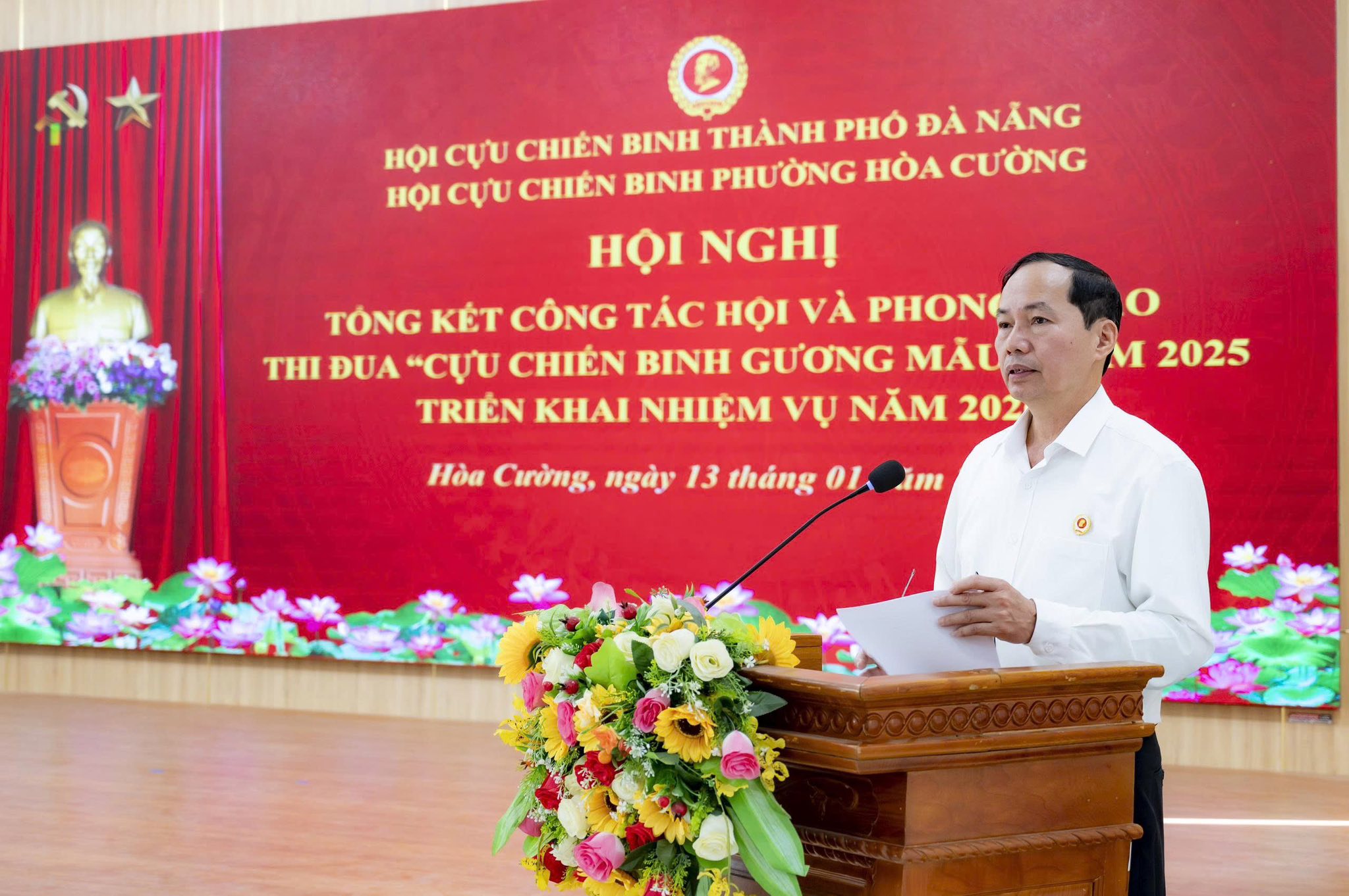 HỘI CỰU CHIẾN BINH PHƯỜNG HÒA CƯỜNG TỔNG KẾT CÔNG TÁC HỘI VÀ PHONG TRÀO THI ĐUA NĂM 2025