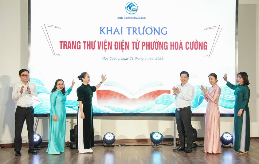 HÒA CƯỜNG: HƯỞNG ỨNG NGÀY SÁCH VÀ VĂN HÓA ĐỌC VIỆT NAM, RA MẮT THƯ VIỆN ĐIỆN TỬ PHƯỜNG