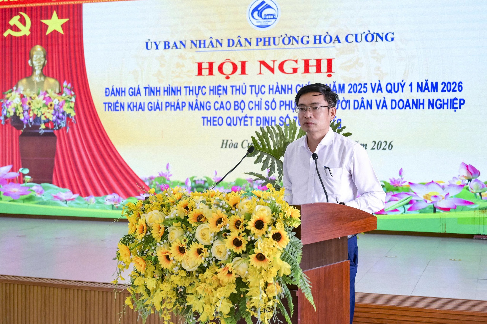 HÒA CƯỜNG QUYẾT TÂM NÂNG CAO CHẤT LƯỢNG GIẢI QUYẾT THỦ TỤC HÀNH CHÍNH