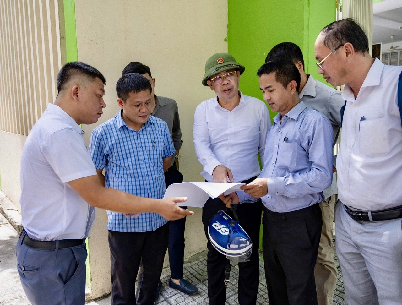 KIỂM TRA TIẾN ĐỘ CÁC DỰ ÁN ĐẦU TƯ TRÊN ĐỊA BÀN PHƯỜNG HÒA CƯỜNG