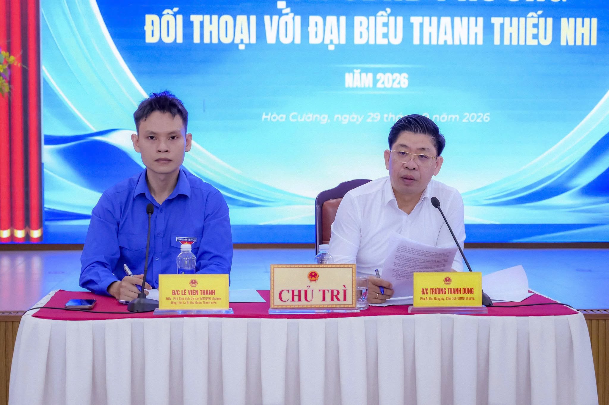 CHỦ TỊCH UBND PHƯỜNG ĐỐI THOẠI VỚI ĐẠI BIỂU THANH THIẾU NHI NĂM 2026